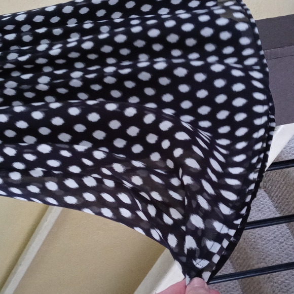 Emerald Sundae Black Polkadot/Neon Coral Mini Dress Women's Small NWT - Picture 3 of 7